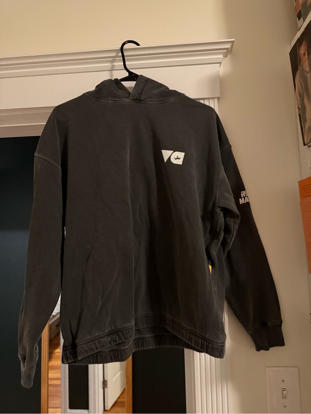 VeeFriends x DraftKings Yellow Label Graphic Hoodie Washed Black Size S